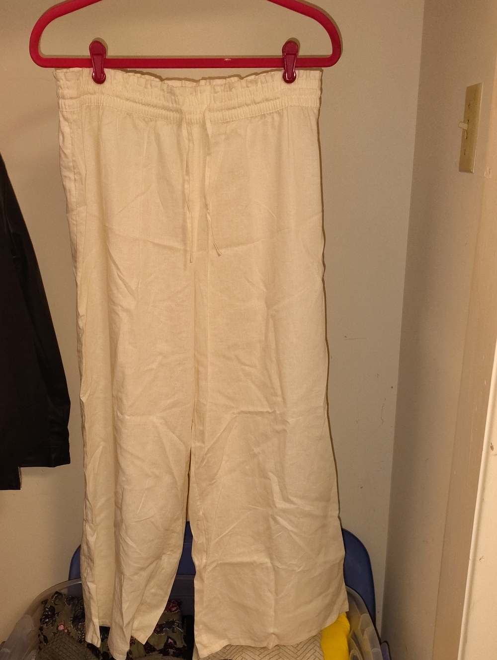 Calia Cream Drawstring Cover-Up Pants